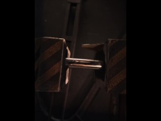 Lara in Trouble 3 or "Dirty Larry" automated fucking in the workshop