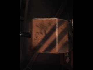 Lara in Trouble 3 or "Dirty Larry" automated fucking in the workshop