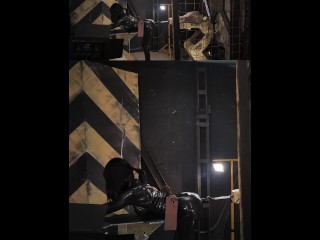 Lara in Trouble 3 or "Dirty Larry" automated fucking in the workshop