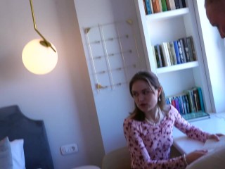 My College Life! Two guys with huge dicks meet a cute freshman girl and have a hot Threesome Fuck!