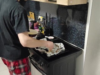 Фаршированный морской окунь