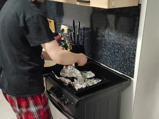 Фаршированный морской окунь