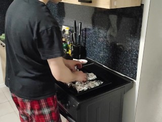 Фаршированный морской окунь