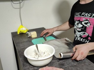 Фаршированный морской окунь