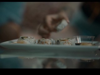 18 Year Old Teenager Sushi Party Turns Into Crazy Orgy - Reverse Gangbang Foursome