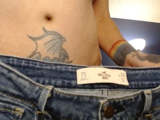 BBW Getting Fatter Barely Fit My Favorite Jeans Struggling Bouncing Jumping Squeezing Jiggle