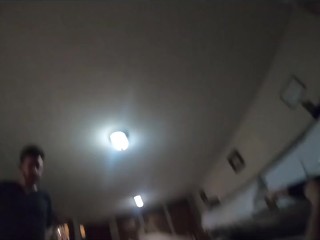 My Friends we're curious about wemen's pregnant body, So My Wife  let US to play with her