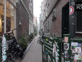 Die GANZE STRASSE sieht uns FICKEN in AMSTERDAM. The NETHERLANDS Vlog Series