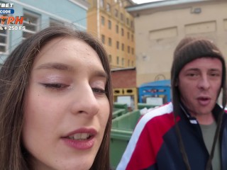 Shock! Cringe! She's fucking a homeless guy!