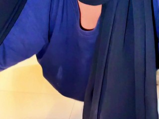 Big Round Ass Muslim Sexy Stepmom Stuck Inside Tea Table & want Anal Fuck From Stranger - Wide Pussy