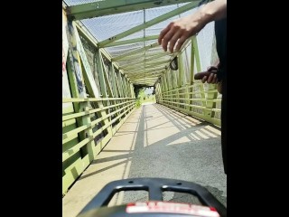 OUTSIDE PUBLIC BLOW JOB BIKE TRAIL NEW YORK CITY