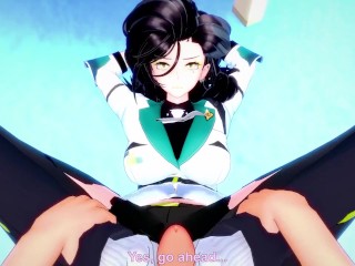 POV Hentai Footjob from Colt Python from Girls Frontline