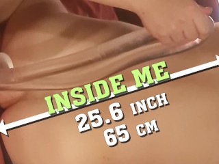 Very deep anal. She reached her stomach. First try.