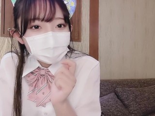 学校帰りに制服姿の１８歳巨乳彼女と顔出しセックス♥素人カップル/美女/スタイル抜群/パイパン/スマホ撮影/リアル/主観映像/ハメ撮り