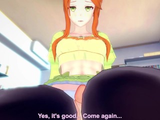 POV Hentai Footjob from Etie from Fire Emblem