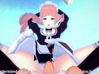 POV Hentai Footjob from Felicia from Fire Emblem