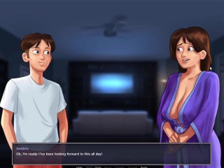 Asian big mom in cartoon