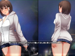 【H GAME】夜歩きDLC Live2DアニメVer♡玄関前でオナニー エロアニメ｜エロ同人｜Hentai｜Anime｜Doujin