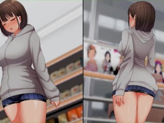 【H GAME】夜歩きDLC Live2DアニメVer♡玄関前でオナニー エロアニメ｜エロ同人｜Hentai｜Anime｜Doujin