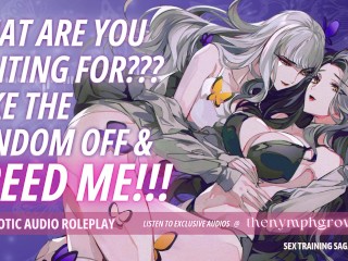 Shy Girl Becomes Your Dumb Little Breedslut ♡ AUDIO RP | BINAURAL 3SOME Breeding Creampie Deepthroat