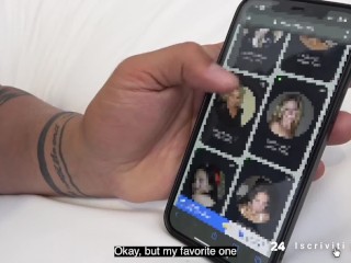 Italian Guy Cheats on Girlfriend with Hot Blonde Milf while Girlfriend is next Door