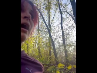 My kinky Easter - clothespins, licking dirt, nipple torture with stones, masturbating with stick