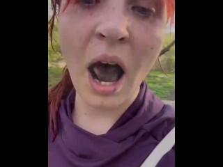 My kinky Easter - clothespins, licking dirt, nipple torture with stones, masturbating with stick