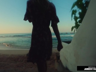 Tropical shower & romantic sex while traveling Southeast Asia