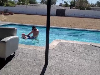 Casual pool fuck with Thor Johnson