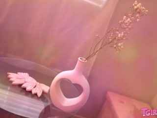 TGIRLS XXX - Avery Lust strokes her cock and teases your climax is coming next.