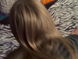 REAL TINDER DATE! Stranger likes it ROUGH. Makes me gag on it then fucks me doggy