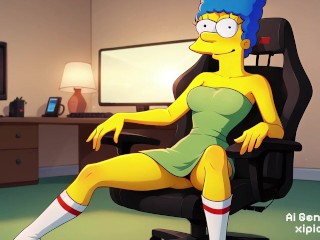 Marge Simpsons Porn and Hentai Ai compilation sexy and naked