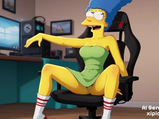 Marge Simpsons Porn and Hentai Ai compilation sexy and naked