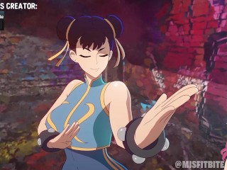 Chun Li and Ryu fucking at alley and impregnat her with big cock (Misfitbite animation) - Jazziuu