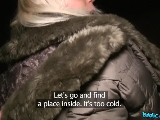 I fucked HOT BLONDE on the Rooftop of a PUBLIC building - Public Agent