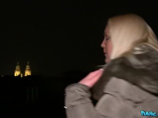 I fucked HOT BLONDE on the Rooftop of a PUBLIC building - Public Agent