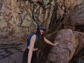 Venessas Butt Uses Remote Controlled Vibrator On Hike And Cums Hard