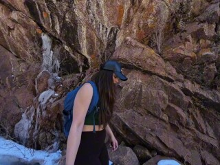 Venessas Butt Uses Remote Controlled Vibrator On Hike And Cums Hard