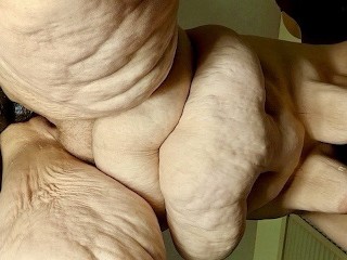 Big fat woman get fucked real hard, old guy black  cock pumping huge loads of cum inside her pusssy