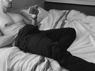 I waited till everyone left my house after Easter and began to watch porn and masturbate. +CUMSHOT