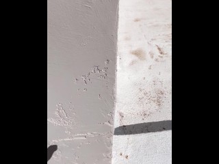 Masturbating in public off my roof while people are around