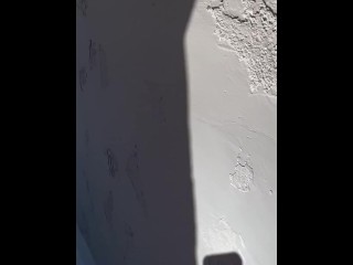 Masturbating in public off my roof while people are around