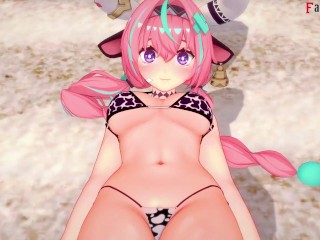 Varessa fucked and ask to go to the beach | Genshin Impact | Full & POV on patreon: Fantasyking3
