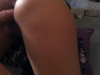 Makes me cum in her hands while she opens her ass (Part 2)