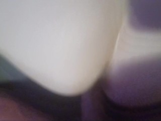 Wife in schoolgirl outfit gives blowjob takes creampie