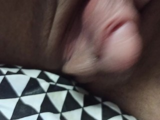 Giant clit dick FTM masturbation