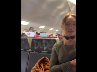 My nipples worked harder than the train engine on this trip - public bdsm