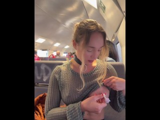 My nipples worked harder than the train engine on this trip - public bdsm