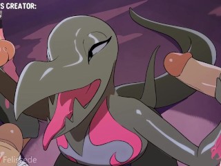 Double penetration to dinosaur we give her a creampie in the asshole (Feliscede animation) - Jazziuu