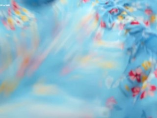 Wow! My cock in her panties right in the city bus. Her pussy give me cum